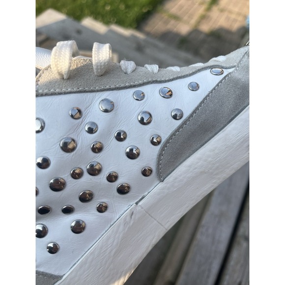 Bohemian  Women's Lace-Up Sneakers White With Studs Size EU37 - Picture 6 of 16